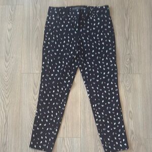 Patterned Black Pants